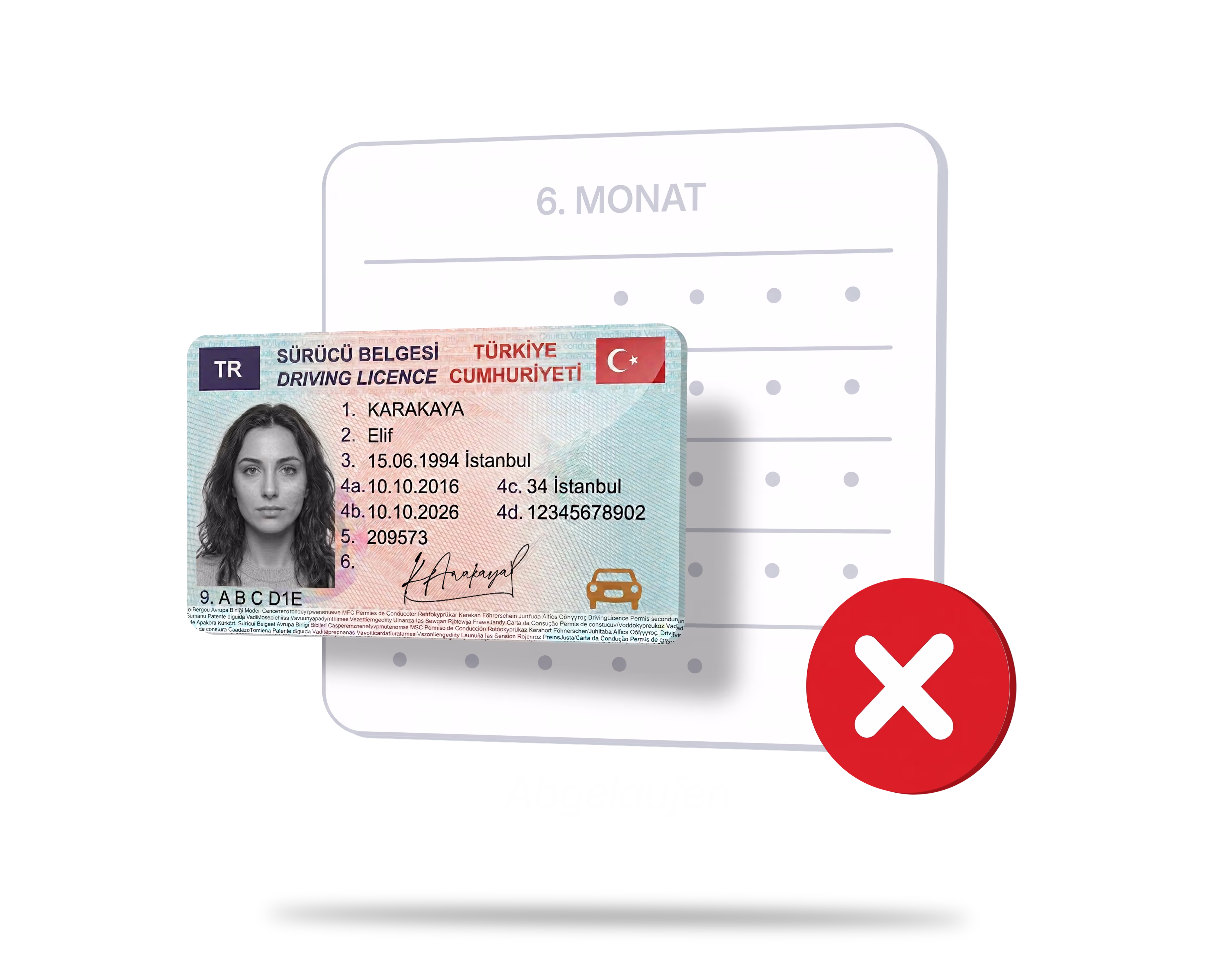 Türkischer Führerschein 6-Monate-Frist